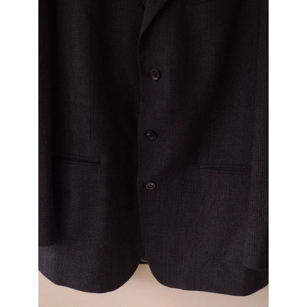 Vintage Oscar De La Renta 100% Wool Sport Suit Jacket Men's Size 42 R Gray‎